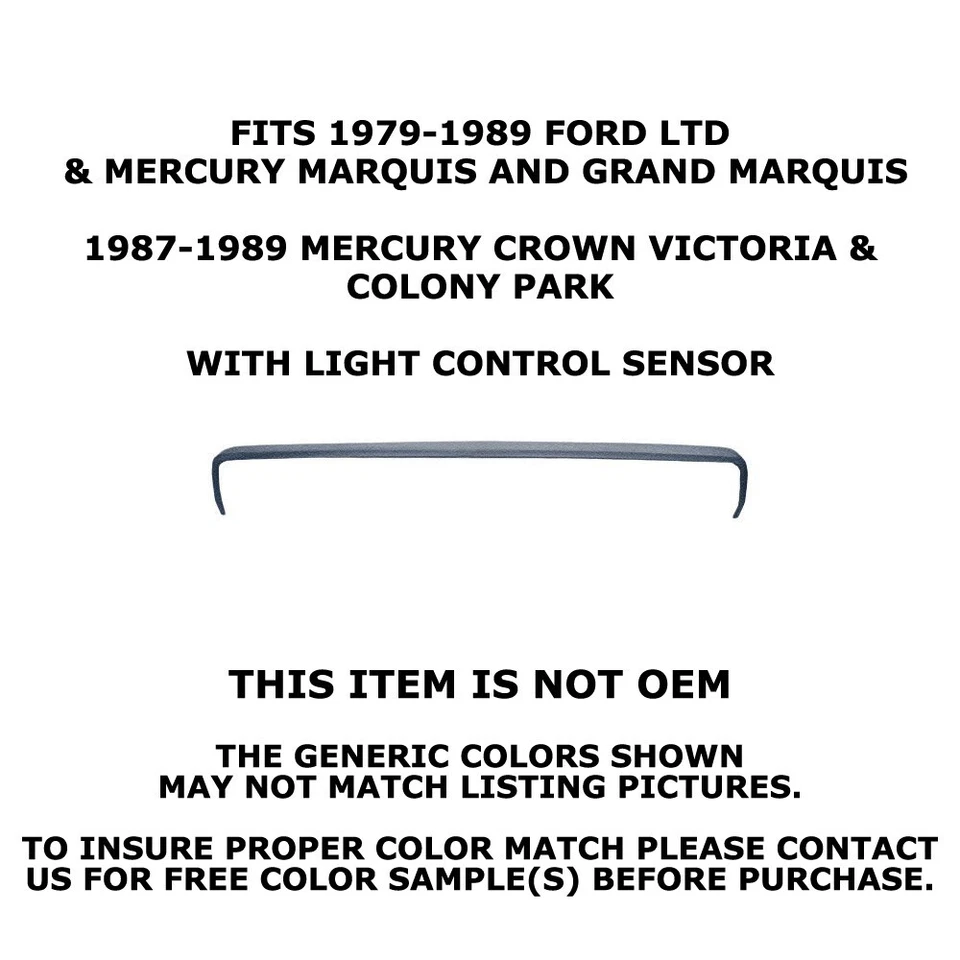 Coverlay 12-305-DBL for LTD Crown Victoria Dark Blue Dash Board Cover - Image 2 of 4