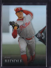2014 BOWMAN PLATINUM CHROME REFRACTOR PARALLEL JESSE BIDDLE #BPCP17 PHILLIES