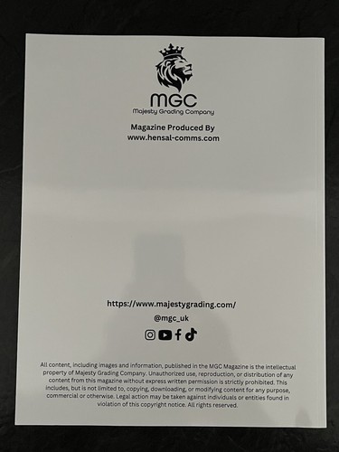MGC MAGAZINE issue2 MAJESTY GRADING limited edition Ronaldo numbered 7/10 rare - Picture 2 of 2