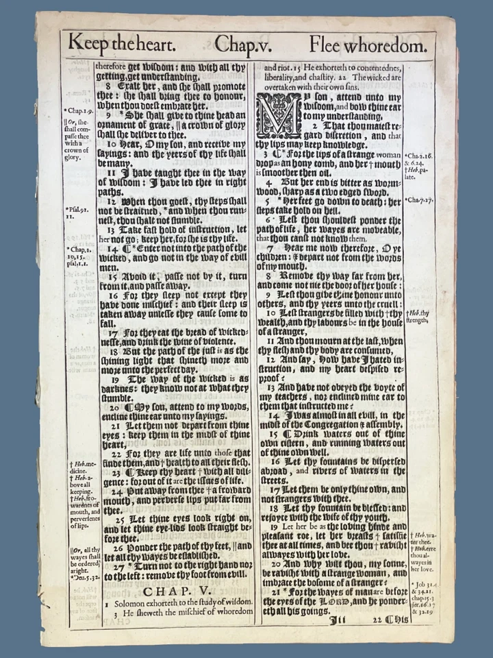 1611 King James Bible 1640 - Old or New Testament Bible Page Select Your Passage - Image 4 of 4