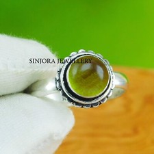 Peridot Gemstone 925 sterling silver handmade Gift Ring US size 5 to 13