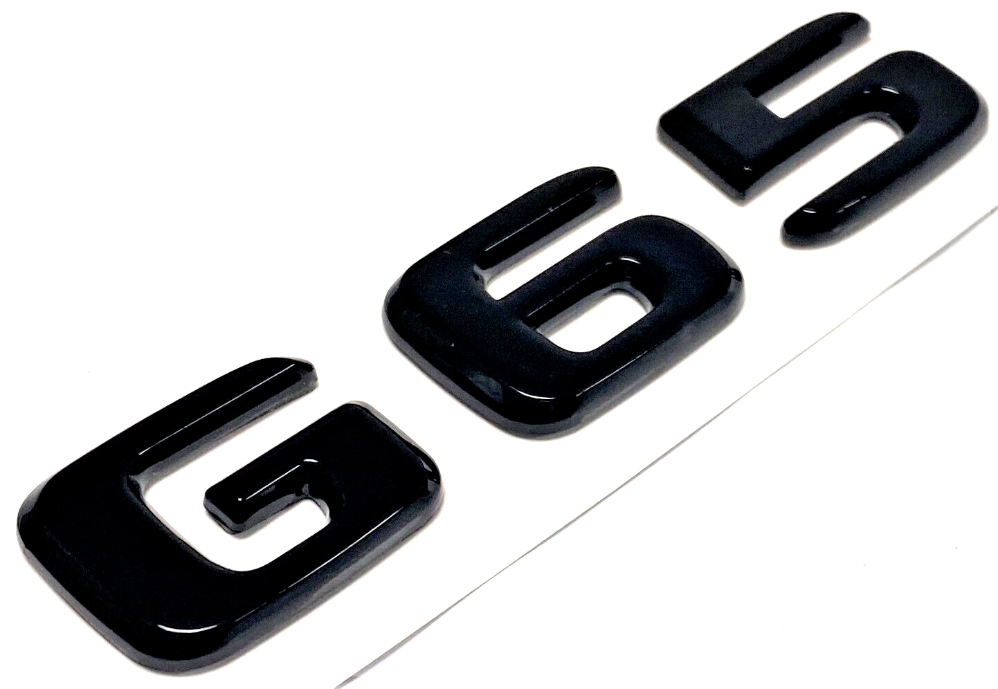 BLACK G65 FOR MERCEDES REAR TRUNK EMBLEM BADGE NAMEPLATE DECAL LETTER NUMBERS