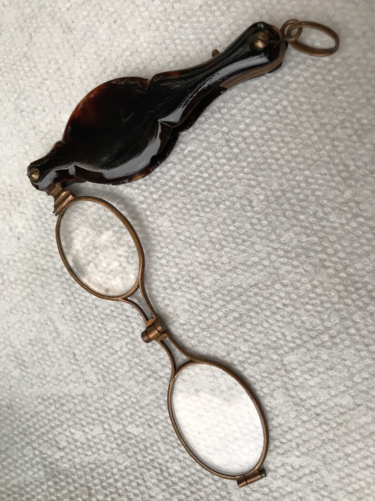 Antique Victorian Tortoise Shell Folding Spectacles/Opera