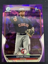2023 Bowman Chrome Prospects Sapphire Purple Dayan Frias /25 Guardians 24907