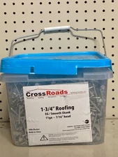 1-3/4-in Smooth Shank Electro-Galvanized Roofing Nails, 30lb bucket (TDW026648)