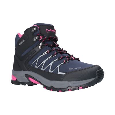 Cotswold Damen Wanderschuhe - Abbeydale Mid Hiker in Navy/Black/Fuchsia, 3-8