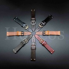 18-24 MM Genuine Soft Leather Watch Band Strap Brown Black Fits for IWC Pilot