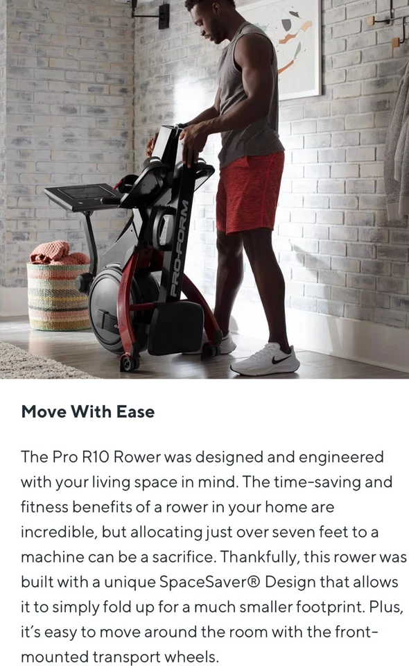 Máquina de remo Proform R10 Foto 4 de 4