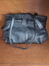 Vintage Black Leather Purse