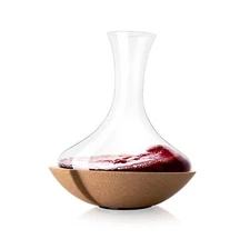 Vacu Vin Swirling Carafe - Crystal Glass Wine Decanter - Stunning Table Cente...