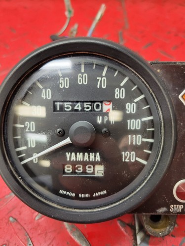 1974 Yamaha RD350 Instrument Speedometer Gauge Cluster Assembly - Picture 3 of 17