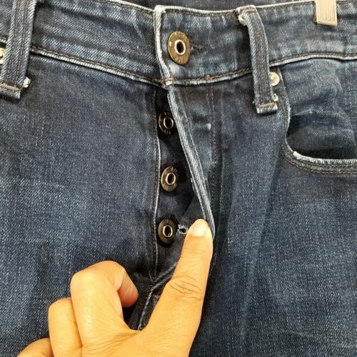 Jeans G Star Raw da uomo 31x32 blu denim mosca casual con bottoni - Foto 4 di 16