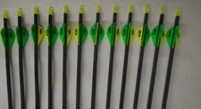 12 Gold Tip XT Hunter 300 Carbon Arrows w/ Blazer Vanes! WILL CUT TO LENGTH