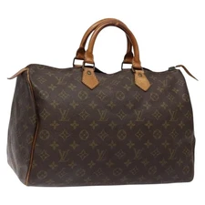LOUIS VUITTON Monogram Speedy 35 Hand Bag M41524 LV Auth 139298