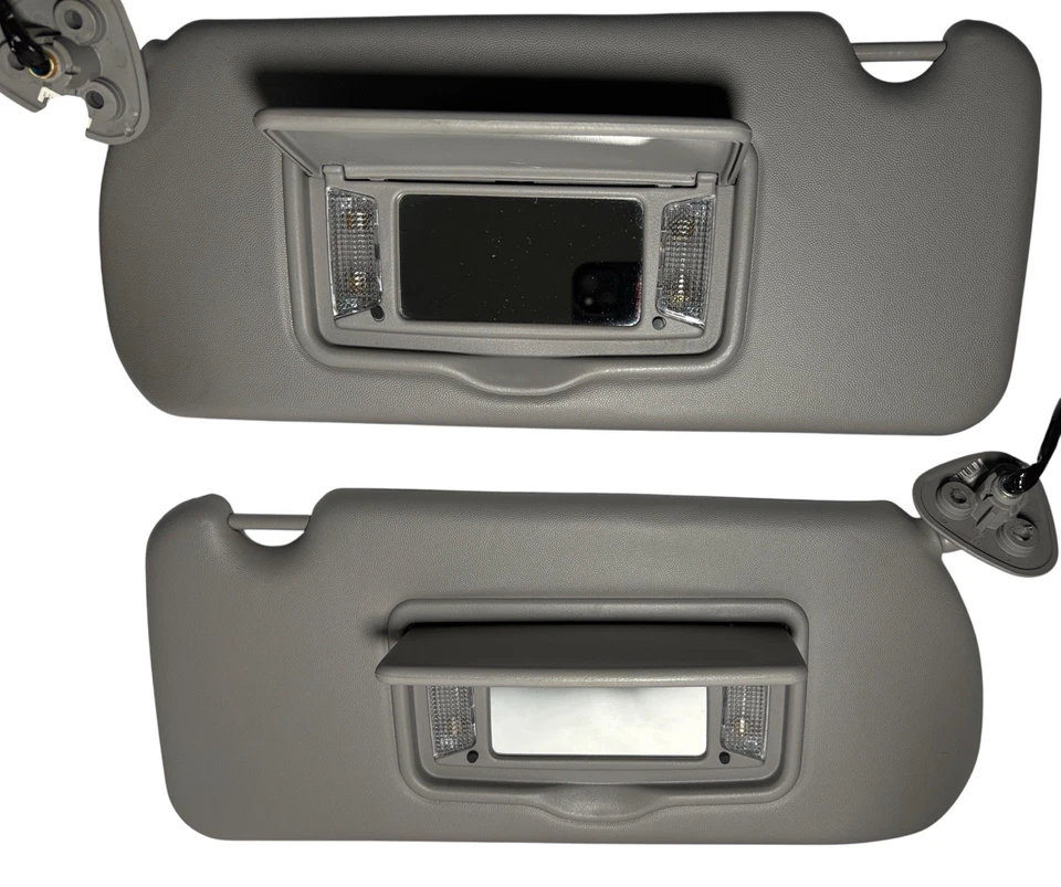 Комплект солнцезащитных козырьков 2004–2009 Cadillac SRX LH RH — серые с Homelink и фарами от оригинального производителя - Изображение 4 из 4