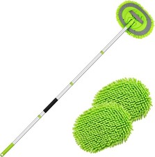 62 Car Wash Brush Kit Mitt Mop Sponge With Long Handle Chenille Microfiber