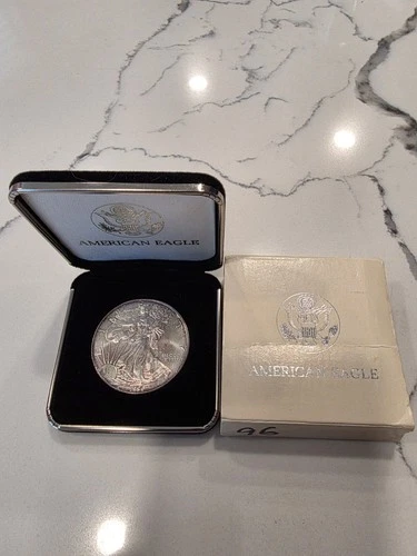 1996 AMERICAN SILVER EAGLE 1 OZ .999 FINE SILVER