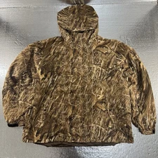 Huntworth Camo Lightweight Hunting Rain Jacket Windbreaker Mens Size XL