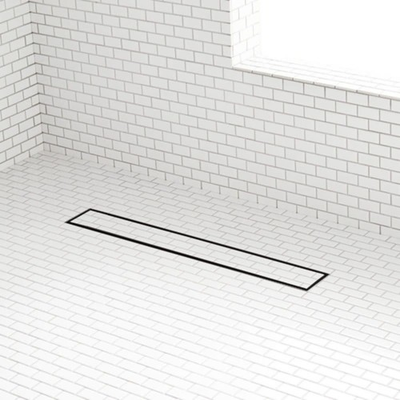 #ad #ad Signature Hardware Cohen 32” Linear Tile In Shower Drain Matte Black No Flange $29.95