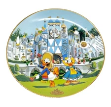 Disneyland's 40th Anniversary Plate It's A Small World The Bradford Exchange
