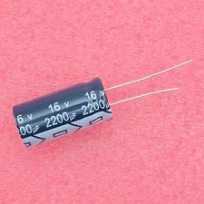 4pcs Richey 2200uF 16V 105°C Radial Electrolytic Capacitors Japan 0.50"x1"