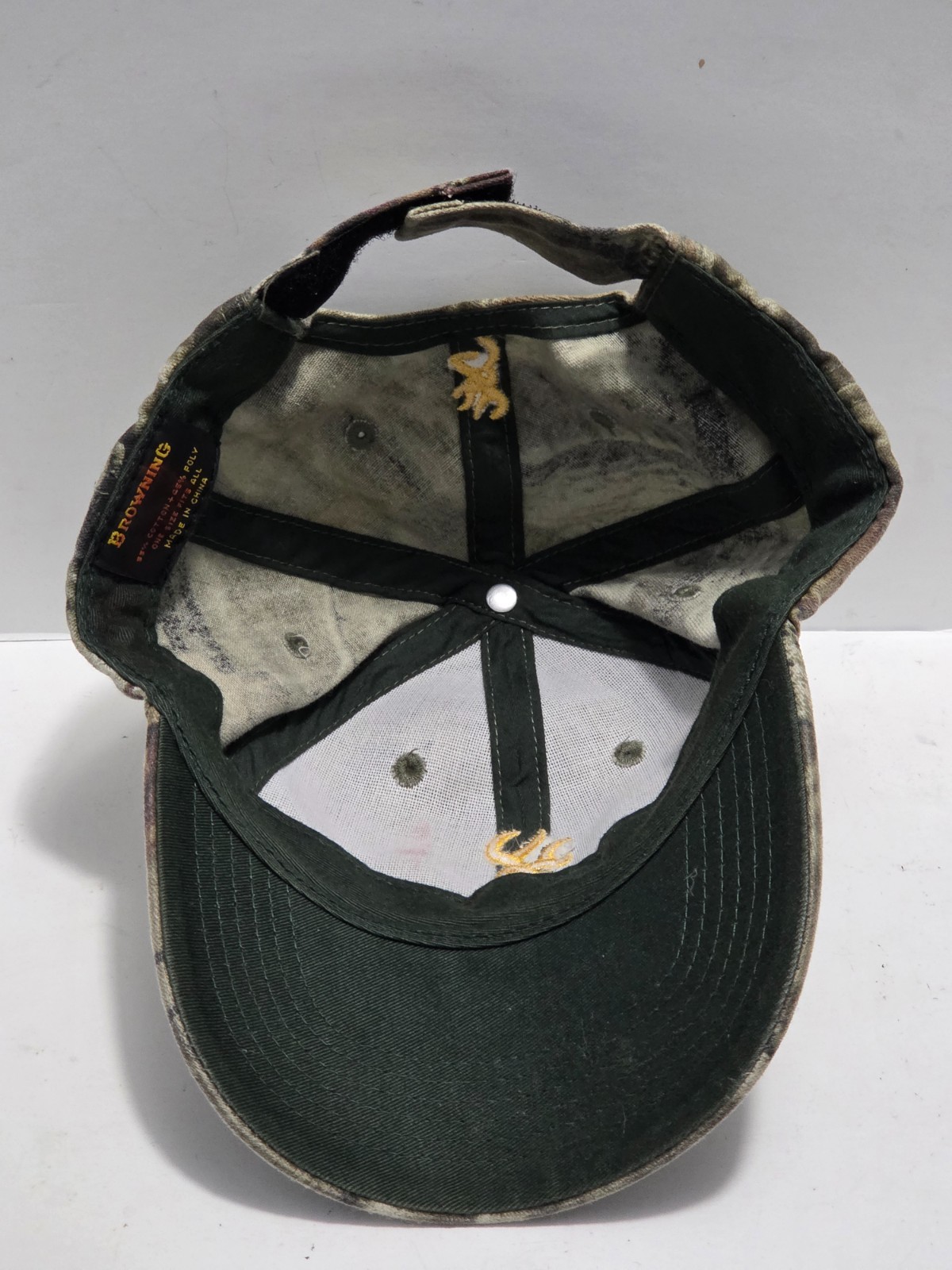 Browning Buckmark Camo Hat Adjustable Strapback C… - image 4