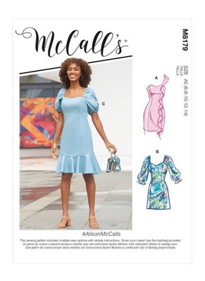 McCALLS 8179 Misses Damen Kleider/Kleid SCHNITTMUSTER Größe 6-14