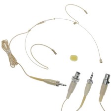 New Mini Dual Ear Beige Headset for SK100 G2 G3 G4 ULX SLX TA4F TA3F