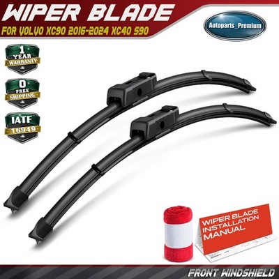 2Pcs Front 24'' & 20'' Windshield Wiper Blades for Volvo XC90 2016-2024 XC40 S90