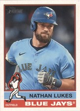 2025 Topps Heritage High Number Nathan Lukes Toronto Blue Jays #601