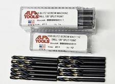 24 Alfa Tools BBSM60311 #11 HSS Blitz Screw Machine Drill 135° Split Point
