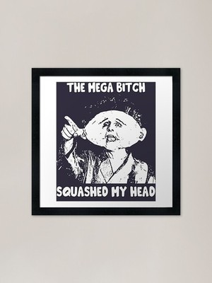 Glücksgeschenk Drop Dead Fred Weihnachten gerahmtes Wandbild Poster Leinwanddruck Bild