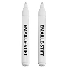Maximex Emaille-Stift 2er-Set Reparatur weiße Oberfläche Badewanne Herd Geschirr