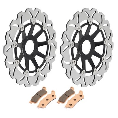 2 Front Brake Rotors Pads for Honda CBR 1100 XX CBR1100XX Blackbird 1997-1998 97