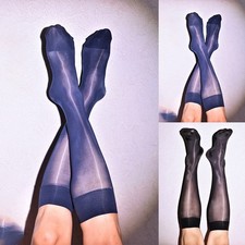 Vendita calda calze uomo calze lunghe ultrasottili lucide ad olio 44 cm/17,3 pollici