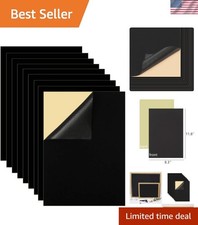 10PCS Self Adhesive Felt Sheets - 8.3" x 11.8" Black Crafting Fabric