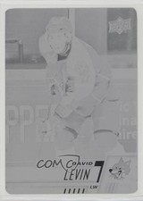 2017-18 Upper Deck CHL Printing Plate Black 1/1 David Levin #101 8eo