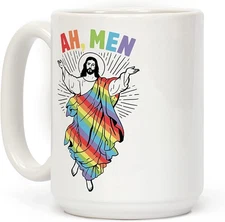 Jesus Coffee Mug - Funny Coffee Mugs Adult Humor, Double-Sided Print Ceramic Mug