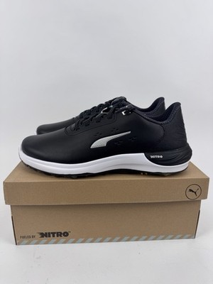 Puma Phantomcat Nitro Herren Golfschuhe Gr. UK 9,5 schwarz silber gelb / 32016