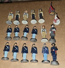 Civil War Lead Toy Soldier Lot Hand Painted 54mm Lee  Grant Union/ Confederate