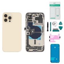 iPhone 14 Pro Max Gehäuse mit Backcover Gold...