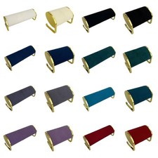 Plush Watch Bracelet Organizers Stand with Sturdy Gold Metal Construction