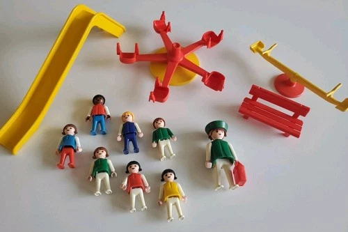 Vintage  Playmobil playground set #3416 Near Complete - Missing Stroller