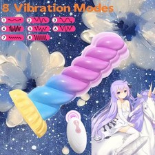 Silicone HUGE Dildo Vibrator Realistic Dong Thick Big Penis Anal G-spot Sex Toy