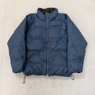 Helly Hansen Puffer Jacket Mens XL Blue Down Full Zip Winter Hiking Outdoor