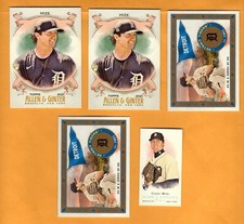 Casey Mize lot of 5 ROOKIES 2021 A & G Baseball - UNLIMITED SHIPPING FOR $4.00