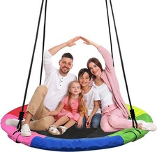 Tree Swing Saucer Flying Swing 40 Inch Kids 900lbs Weight Capacity W/ Adjustable