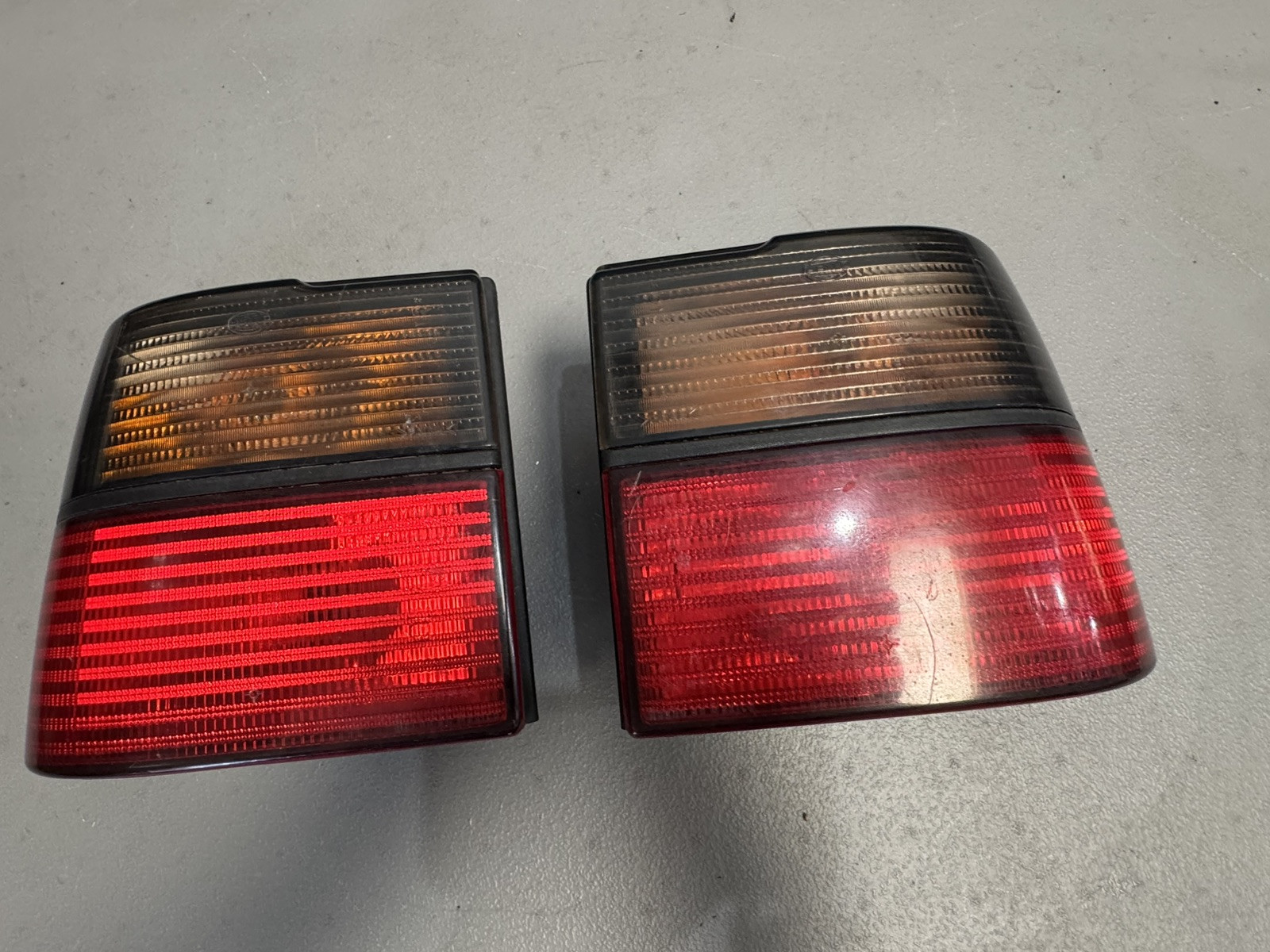 VW Jetta Mk3 VR6 GLX GT Pair LH RH HELLA Smoked Red Euro Tail