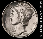 1941 Mercury Dime- Silver- Choice Gem Brilliant Uncirculated- No Reserve #L5401