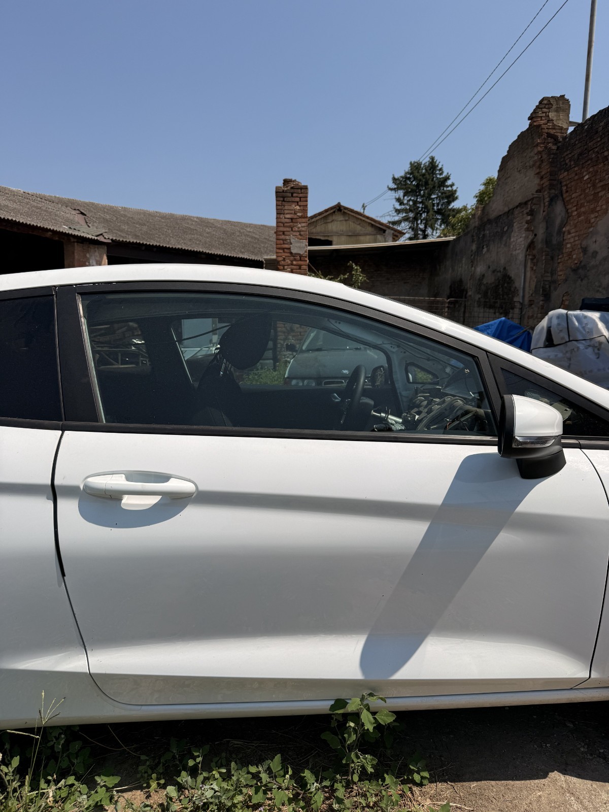 PORTIERA ANTERIORE DESTRA FORD FIESTA 3PORTE ANNO 2020 COLORE BIANCO - USATO